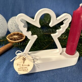Kerzenständer mit Engel