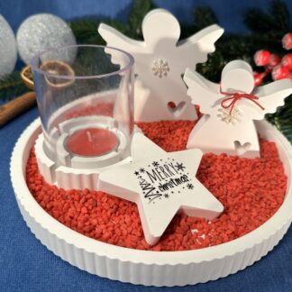 Teelichthalter mit Engeln