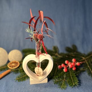 Vase mit Herz (Reagenzglas)